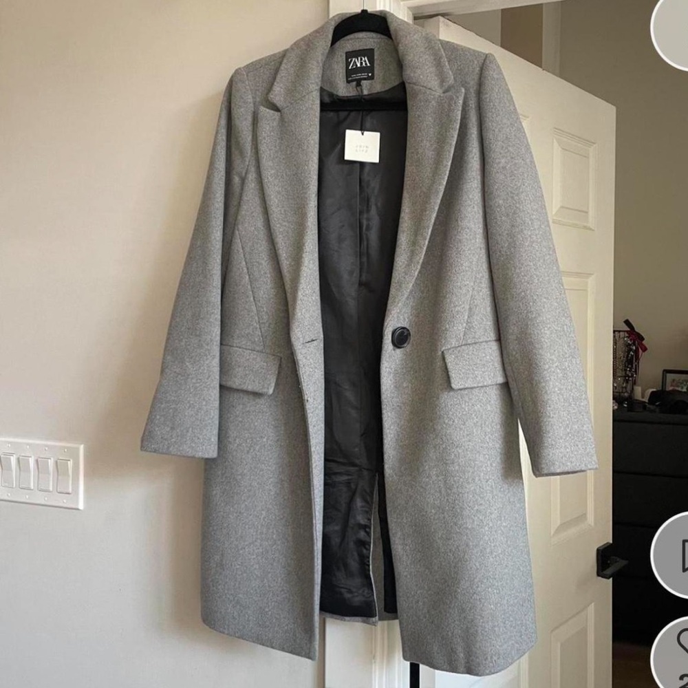 Zara Women's Classic Gray Trench Coat